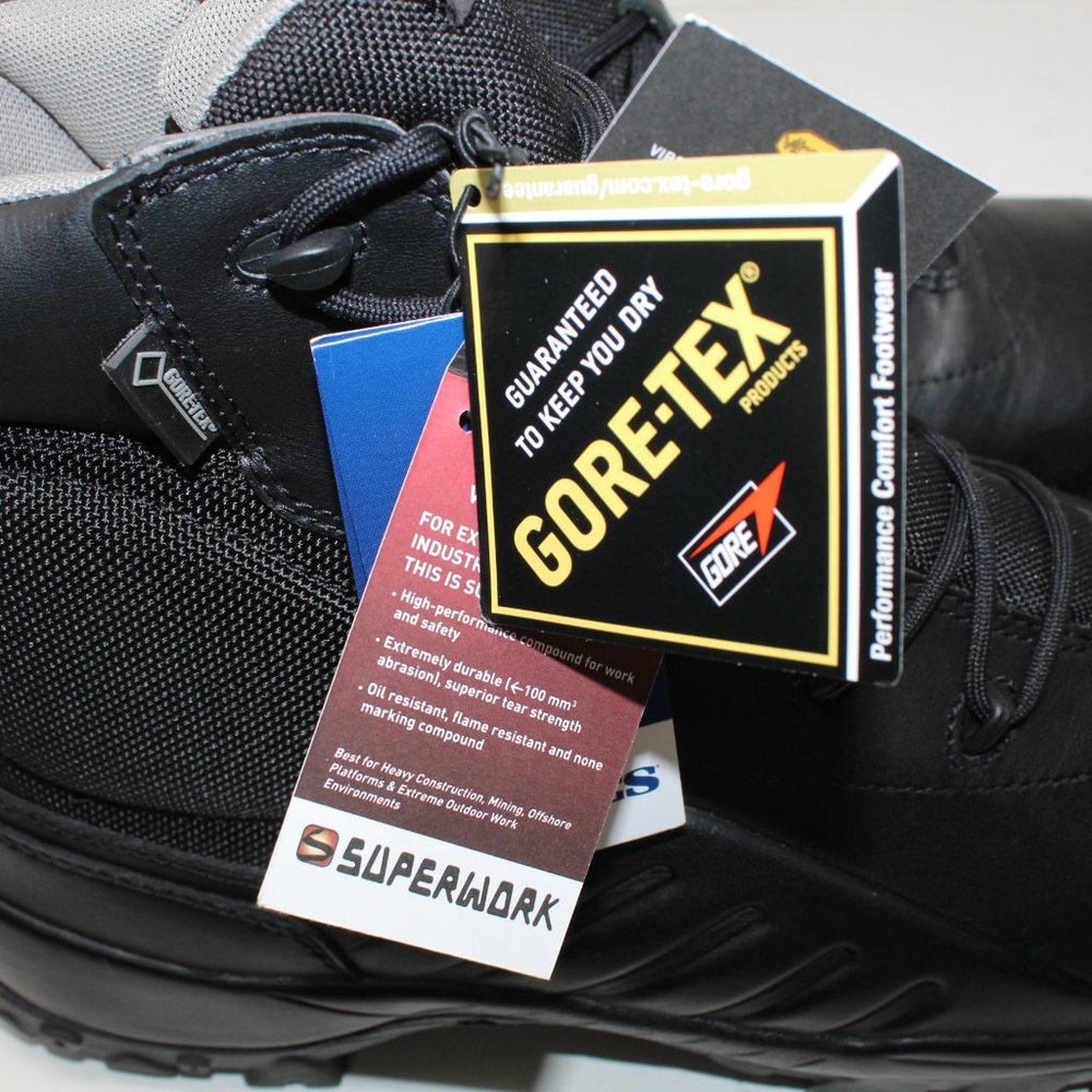 Bates Delta 6 Gore-Tex NWT Mens 14 Black Leather Superwork Side Zip Boots E02905 - Picture 11 of 12